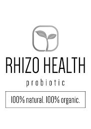 RHIZO HEALTH PROBIOTIC 100% NATURAL. 100% ORGANIC. logo