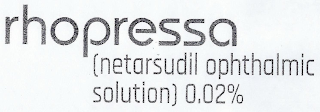 RHOPRESSA (NETARSUDIL OPHTHALMIC SOLUTION) 0.02% logo