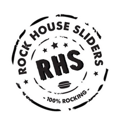 RHS ROCK HOUSE SLIDERS 100% ROCKING logo