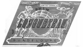 RHUM LONGUETEAU D GUADELOUPE PUR JUS DE CANNE A SUCRE logo
