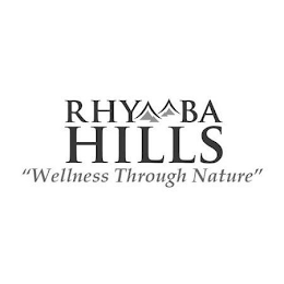 RHYMBA HILLS "WELLNESS THROUGH NATURE" logo