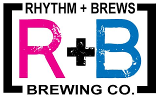 RHYTHM + BREWS R + B BREWING CO. logo