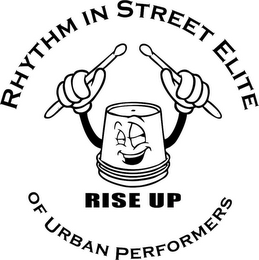 RHYTHM IN STREET ELITE OF URBAN PERFORMERS RISE UP logo
