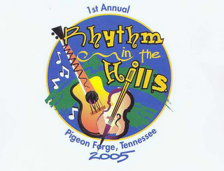 RHYTHM IN THE HILLS 1ST ANNUAL PIGEON FORGE, TENNESSEE 2005 logo