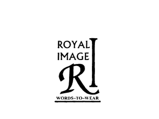 RI ROYAL IMAGE WORDS-TO-WEAR logo