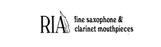 RIA FINE SAXOPHONE & CLARINET MOUTHPIECES logo