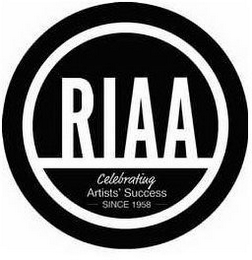 RIAA CELEBRATING ARTISTS' SUCCESS SINCE 1958 logo