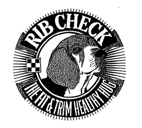 RIB CHECK THE FIT & TRIM HEALTHY HUG logo