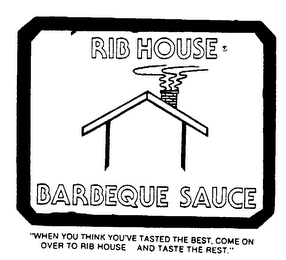RIB HOUSE TANGY BARBEQUE SAUCE logo
