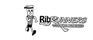 RIB RUNNERS AMERICAN VITTLES & VITALS DELIVERED! logo