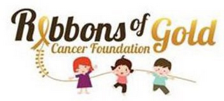 RIBBONS OF GOLD CANCER FOUNDATION logo