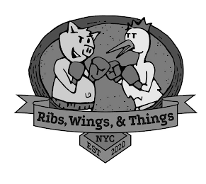 RIBS, WINGS, & THINGS NYC EST 2020 logo