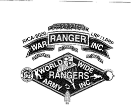 RICA-8000 LRP/LRRP WAR RANGER INC.  WORLD WIDE ARMY RANGERS, INC. logo