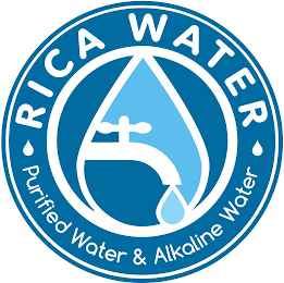 RICA WATER PURIFIED WATER & ALKALINE WATER logo