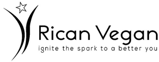 RICAN VEGAN IGNITE THE SPARK TO A BETTER YOU logo