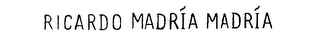 RICARDO MADRIA MADRIA logo