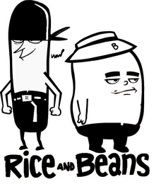 RICE AND BEANS R B logo