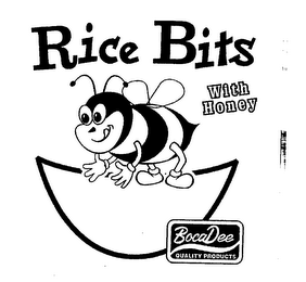 RICE BITS WITH HONEY BOCADEE QUALITY PRODUCTS logo