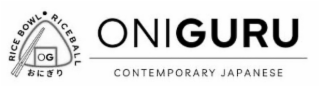 RICE BOWL· RICEBALL OG ONIGURU CONTEMPORARY JAPANESE logo
