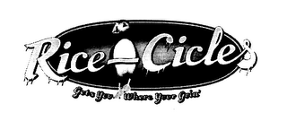 RICE CICLES GETS YOU WHERE YOUR GOIN logo