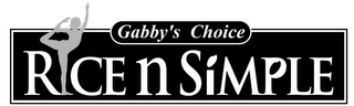 RICE N SIMPLE GABBY'S CHOICE logo
