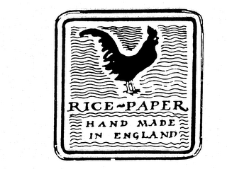 RICE-PAPER HAND MADE IN ENGLAND logo