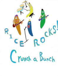 RICE ROCKS! CRUNCH A BUNCH logo