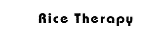 RICE THERAPY logo