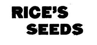 RICE'S SEEDS logo