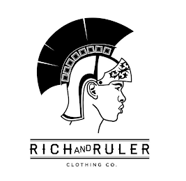 RICH AND RULER CLOTHING CO. logo