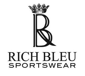 RICH BLEU SPORTSWEAR RB logo