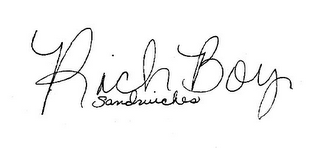 RICH BOY SANDWICHES logo