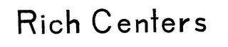RICH CENTERS logo