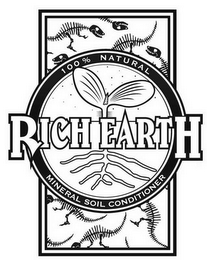 RICH EARTH 100% NATURAL MINERAL SOIL CONDITIONER logo
