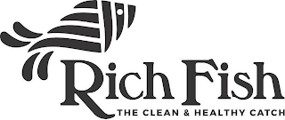 RICH FISH THE CLEAN & HEALTHY CATCH logo