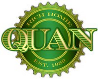 RICH HOMIE QUAN EST. 1989 logo