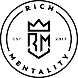 RICH MENTALITY RM EST. 2017 logo