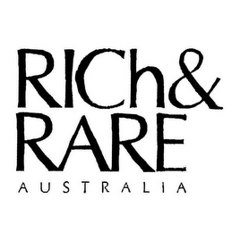 RICH & RARE AUSTRALIA logo