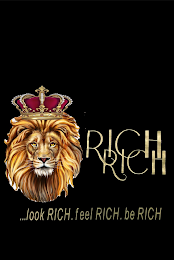RICH RICH ...LOOK RICH. FEEL RICH. BE RICH logo