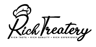RICH TREATERY RICH TASTE  RICH QUALITY  RICH EXPERIENCE logo