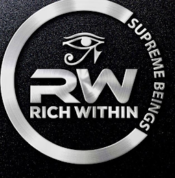 RICH WITHIN RW SUPREME BEINGS logo