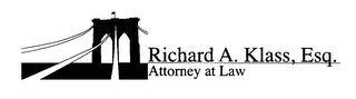 RICHARD A. KLASS, ESQ. ATTORNEY AT LAW logo