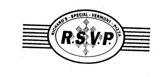 RICHARD'S SPECIAL VERMONT PIZZA R.S.V.P. logo