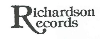 RICHARDSON RECORDS logo