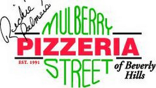 RICHIE PALMER'S MULBERRY STREET PIZZERIA OF BEVERLY HILLS EST. 1991 logo