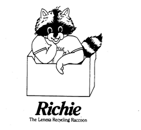 RICHIE THE LENEXA RECYCLING RACOON logo