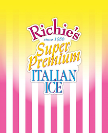 RICHIE'S SINCE 1956 SUPER PREMIUM ITALIAN ICE logo