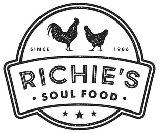 RICHIE'S SOUL FOOD SINCE 1986 logo