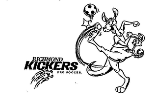 RICHMOND KICKERS PRO SOCCER. logo