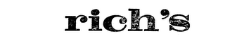 RICH'S logo